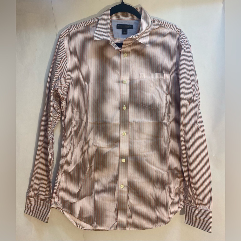 Banana Republic Men's Soft-Wash Dress Shirt‎ Size Small 14-14 1/2